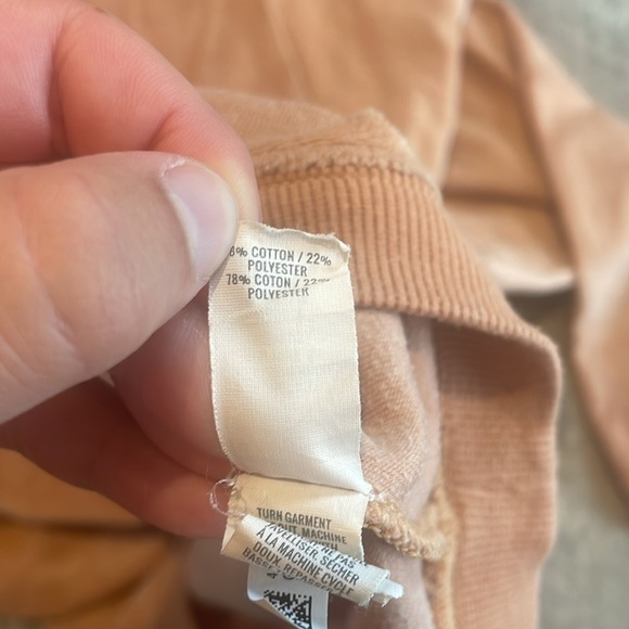 Aerie Loungewear Orange Velour Oversized Fit Crewneck Sweatshirt Size Small. - Picture 6 of 7